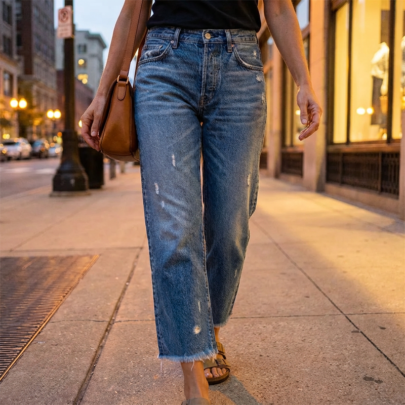 AUROR™ |  Jeans vintage a gamba dritta – Denim intramontabile con vestibilità comoda