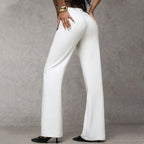 GINEVRA™ |  Eleganti pantaloni a gamba larga – Vestibilità intramontabile con vita alta