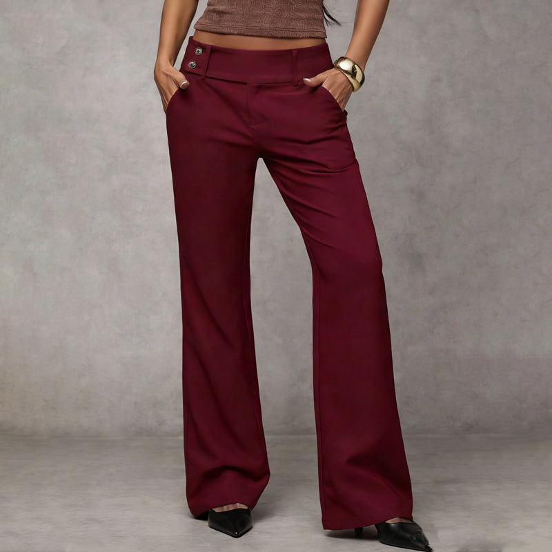 GINEVRA™ |  Eleganti pantaloni a gamba larga – Vestibilità intramontabile con vita alta