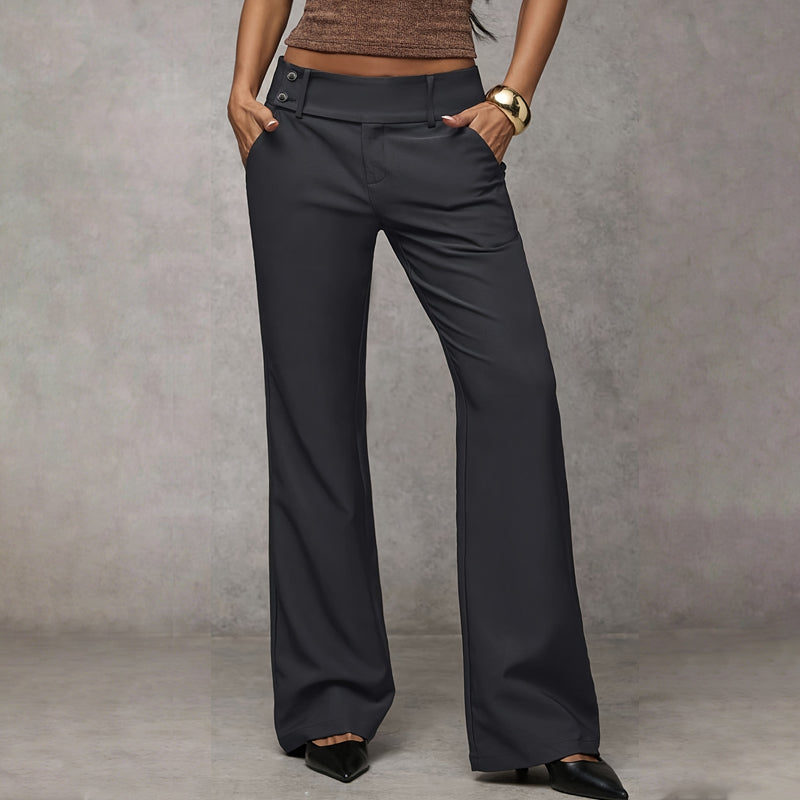 GINEVRA™ |  Eleganti pantaloni a gamba larga – Vestibilità intramontabile con vita alta