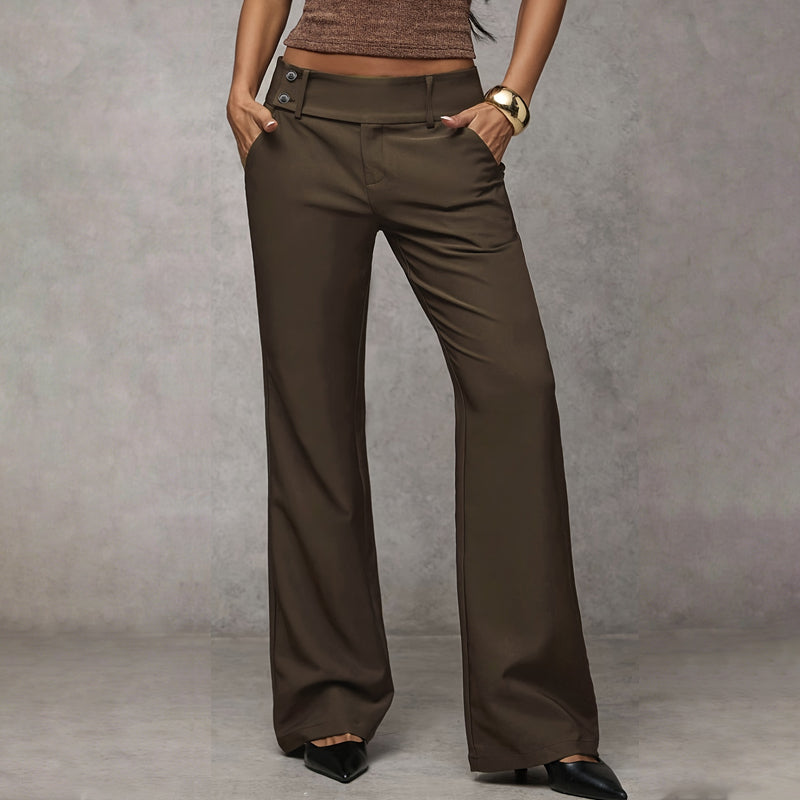 GINEVRA™ |  Eleganti pantaloni a gamba larga – Vestibilità intramontabile con vita alta