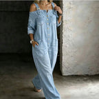 GRETA™ | Salopette in denim – Comfort casual e stile intramontabile
