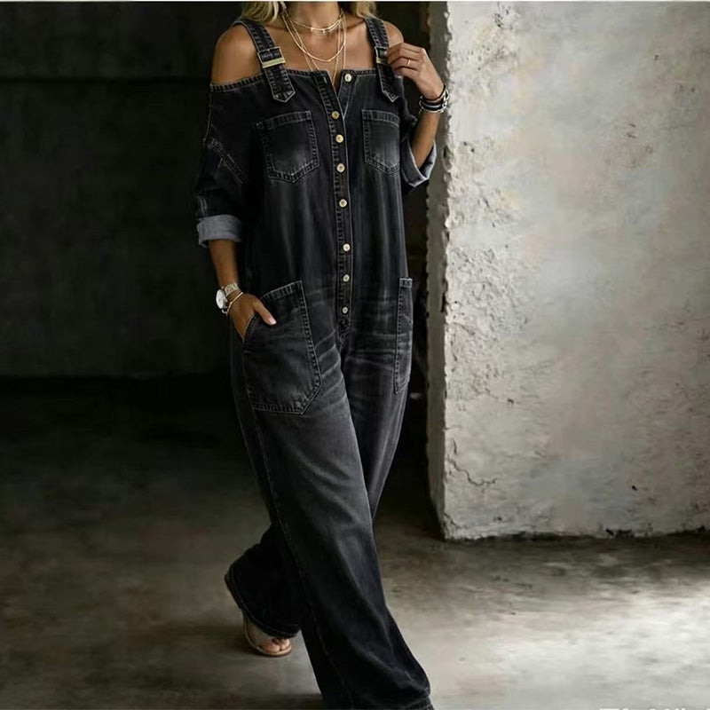 GRETA™ | Salopette in denim – Comfort casual e stile intramontabile