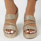 Diana - Sandali Eleganti con Cinghie Intrecciate per un Look Unico