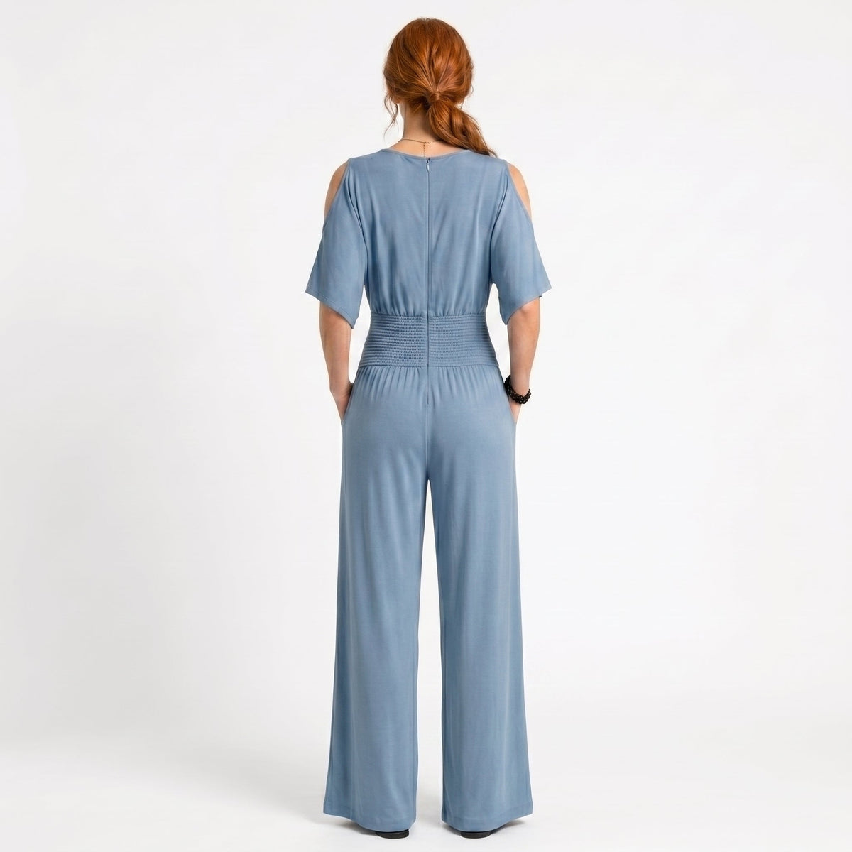 Beatriz - Tuta Fluida con Scollo Incrociato: Eleganza e Comfort per Ogni Occasione!