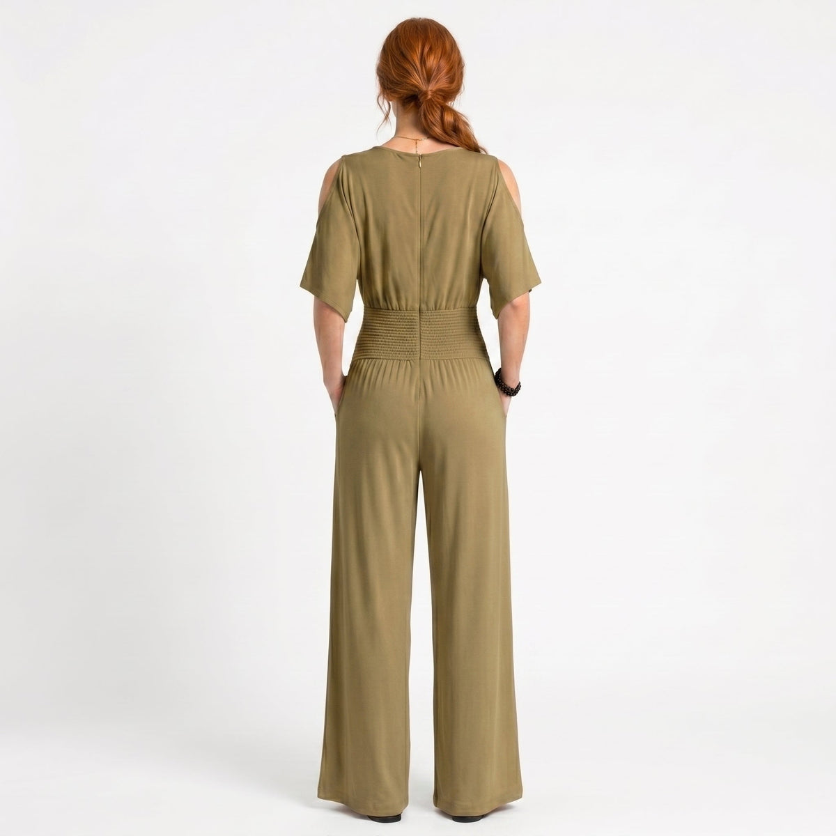 Beatriz - Tuta Fluida con Scollo Incrociato: Eleganza e Comfort per Ogni Occasione!