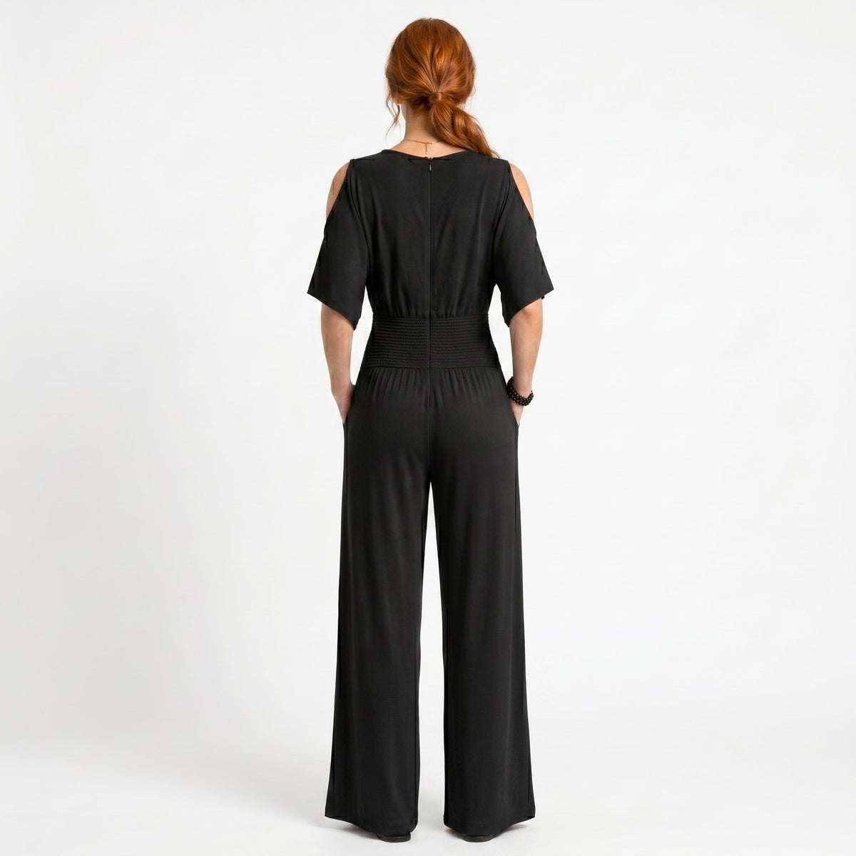 Beatriz - Tuta Fluida con Scollo Incrociato: Eleganza e Comfort per Ogni Occasione!