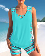 Naomi™ | Set Costume da Bagno Senza Maniche in Stile Gilet - Eleganza e Comfort per l'Estate!