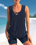 Naomi™ | Set Costume da Bagno Senza Maniche in Stile Gilet - Eleganza e Comfort per l'Estate!