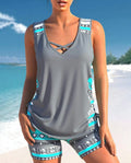Naomi™ | Set Costume da Bagno Senza Maniche in Stile Gilet - Eleganza e Comfort per l'Estate!