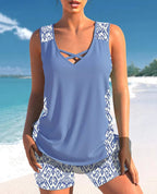 Naomi™ | Set Costume da Bagno Senza Maniche in Stile Gilet - Eleganza e Comfort per l'Estate!