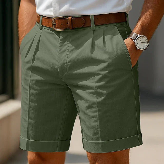 MARCO & BIANCA MILANO | Pantaloni Corti Estivi Plissettati per Uomo - Stile e Comfort