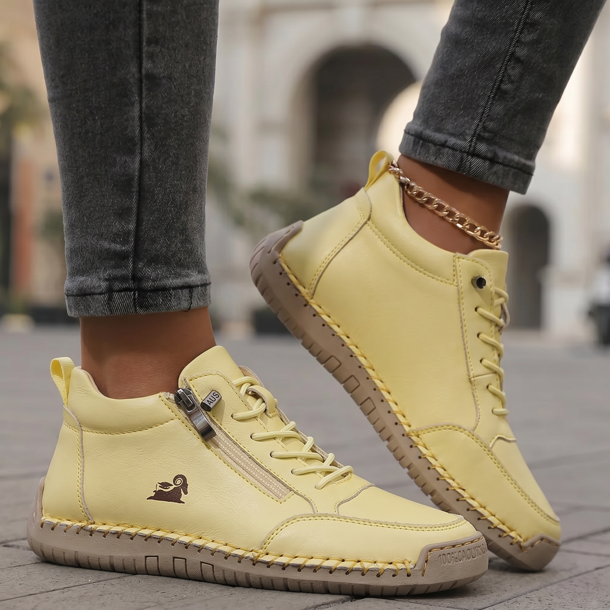 Mila – Sneakers Ortopediche Comode con Cerniera per il Massimo Comfort